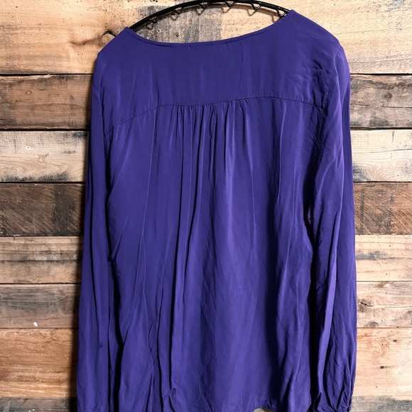 DKNY Jeans Deep Purple Blouse - Picture 3 of 3